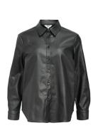 Objmelba Re Ls Shirt Noos Tops Shirts Long-sleeved Black Object