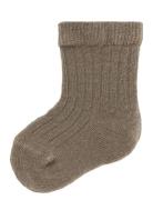 Nbnrakel Nil Sock Wo/Po Lil Sukat Beige Lil'Atelier