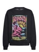 Lineup Crew Brushed Rg Tops Sweat-shirts & Hoodies Sweat-shirts Black ...