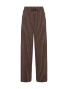 Sc-Siri Bottoms Trousers Straight Leg Brown Soyaconcept