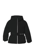 Classic Belted Jacket Toppatakki Black Calvin Klein