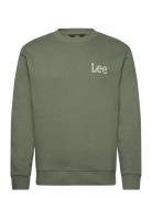 Wobbly Lee Sws Tops Sweat-shirts & Hoodies Sweat-shirts Khaki Green Le...