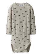 Nbmwang Wool Needle Ls Body Noos Bodies Long-sleeved Grey Name It