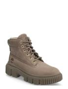 Mid Lace Up Boot Shoes Boots Ankle Boots Laced Boots Beige Timberland
