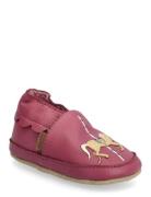 Carousel Leather Slippers Aamutossut Sisäkengät Purple Melton