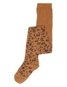 Leopard Tights Sukkahousut Brown Melton