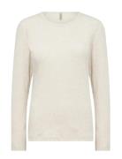 Sc-Mignon Tops T-shirts & Tops Long-sleeved Cream Soyaconcept