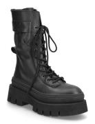 Cph691 Leather Black Korkeavartiset Saapikkaat Black Copenhagen Studio...