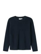 Nkmnesolle Ls Pullover Knit Noos Tops Knitwear Pullovers Navy Name It