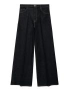 High-Waisted Wide-Leg Jeans Bottoms Jeans Wide Blue Mango