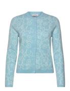 Rws Mutka Mini Piirto Unikko Tops Knitwear Cardigans Blue Marimekko