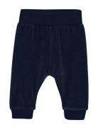Pants Velour Bottoms Trousers Navy Fixoni