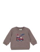 Sweatshirt Ls Tops Sweat-shirts & Hoodies Sweat-shirts Brown Minymo