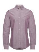 Slim Classic Oxford Shirt Tops Shirts Casual Purple GANT