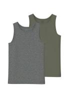 Nkmtank Top 2P Noos Night & Underwear Underwear Tops Grey Name It