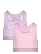 Nkfshort Top 2P Pastel Lilac Dot Noos Night & Underwear Underwear Tops...