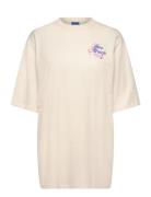 Over _Tee_B_5 Tops T-shirts & Tops Short-sleeved Cream HUGO BLUE