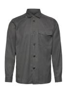 Mmgnole Serge Overshirt Tops Overshirts Grey Mos Mosh Gallery