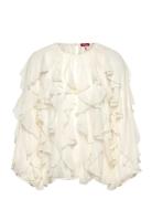 Ryacras Blouse Tops Blouses Long-sleeved Cream Cras