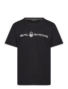 Jr Bowman Tee Tops T-shirts Short-sleeved Black Sail Racing