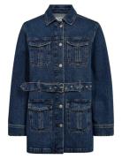 Ivy-Kay Belted Uniform Jacket Wash Farkkutakki Denimtakki Navy IVY Cop...
