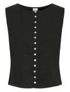 Ihsari To Tops T-shirts & Tops Sleeveless Black ICHI