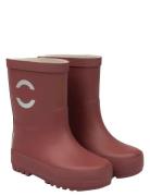 Wellies Solid Shoes Rubberboots High Rubberboots Burgundy Mikk-line