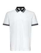 Pl_Hole19 Placket Tops Polos Short-sleeved White BOSS