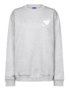 Over D Crew_B_4 Tops Sweat-shirts & Hoodies Sweat-shirts Grey HUGO BLU...