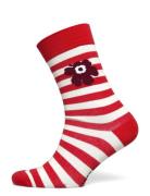 Kasvaa Tasaraita Unikko Lingerie Socks Regular Socks Red Marimekko