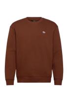 Patch Crew Sws Tops Sweat-shirts & Hoodies Sweat-shirts Brown Lee Jean...