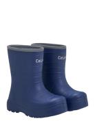 Thermal Wellies - Embossed Shoes Rubberboots High Rubberboots Blue CeL...