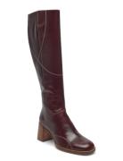 Long Boots Korkeavartiset Saapikkaat Brown Billi Bi
