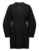 Azra Twill Wrap Dress Lyhyt Mekko Black French Connection