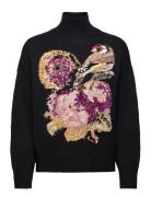 Bird Lacroix Tops Knitwear Turtleneck Black Desigual
