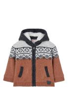 Knitwear Jacket Tops Knitwear Cardigans Brown Boboli