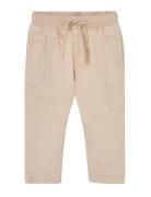 Stretch Gabardine Trousers Bottoms Trousers Beige Boboli