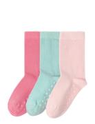Sock 3 P Sg Solid Antislip Jarrusukat Multi/patterned Lindex