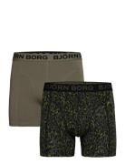 Cotton Stretch Boxer 2P Bokserit Multi/patterned Björn Borg