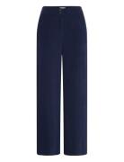 Ihkate Corduroy Pa2 Bottoms Trousers Straight Leg Navy ICHI