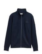 Detailed Stand-Up Jacket Tops Sweat-shirts & Hoodies Sweat-shirts Navy...