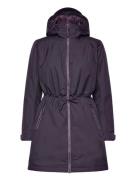 W Westport Ins Coat Topattu Pitkä Takki Purple Helly Hansen