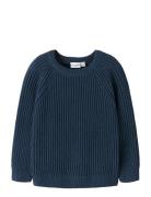 Nmmvolly Ls Knit Tops Knitwear Pullovers Navy Name It
