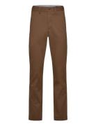 Stretch Straight Fit Washed Chino Pant Bottoms Trousers Chinos Brown P...