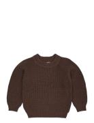Knitted Classic Rib Blouse Tops Knitwear Pullovers Brown Copenhagen Co...