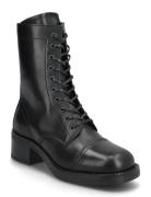 Beate Shoes Boots Ankle Boots Laced Boots Black Pavement