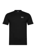 T-Shirt Tops T-shirts Short-sleeved Black EA7
