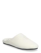 Home Slipper Mule Wool Felt Aamutossut Tohvelit White Calvin Klein