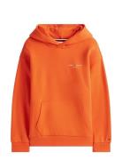 Mini Corp Hoodie Tops Sweat-shirts & Hoodies Hoodies Orange Tommy Hilf...