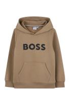 Hooded Sweatshirt Tops Sweat-shirts & Hoodies Hoodies Brown BOSS